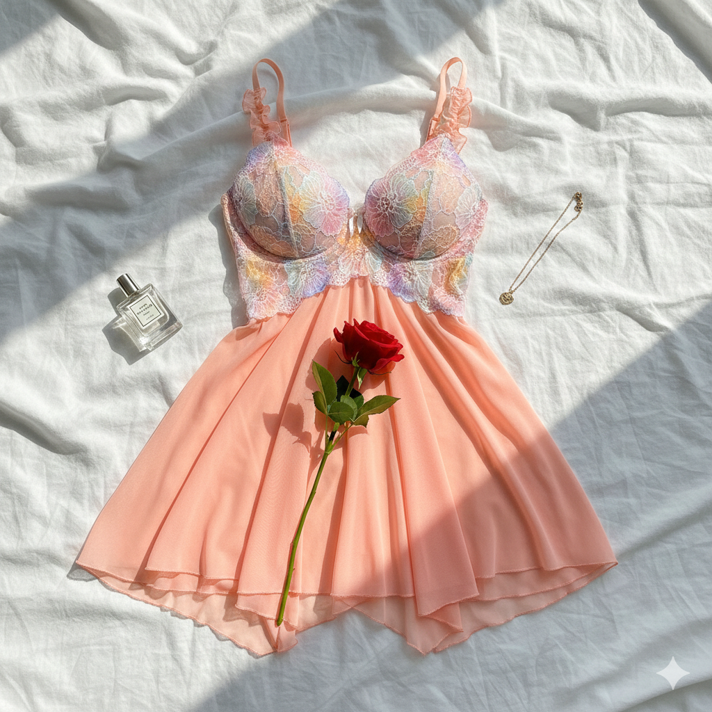 Blush Lace Nightdress
