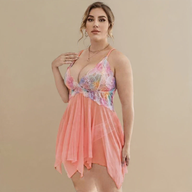 Sunset Floral Pastel Baby doll.